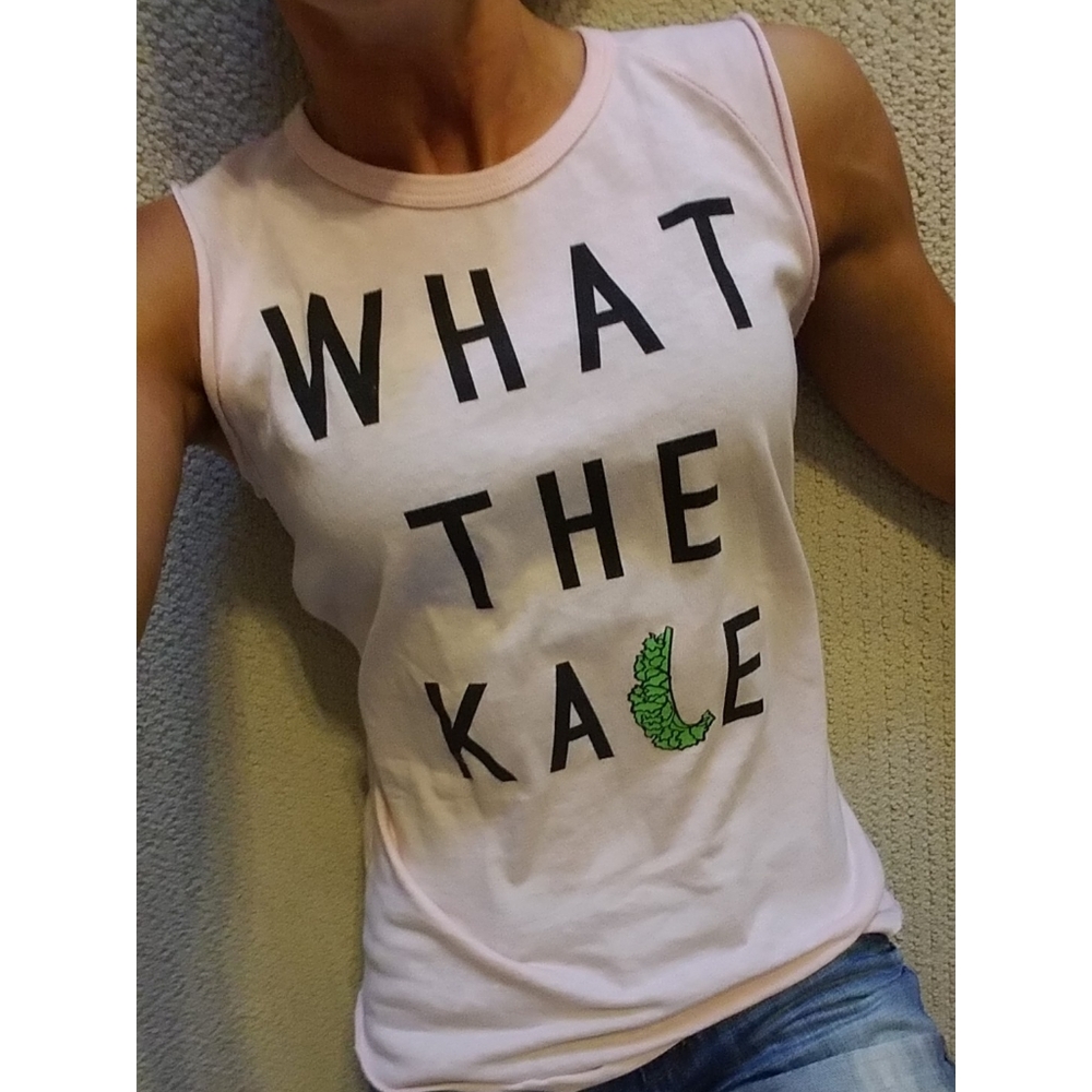 Junk Food "What The Kale" raglan muscle tee